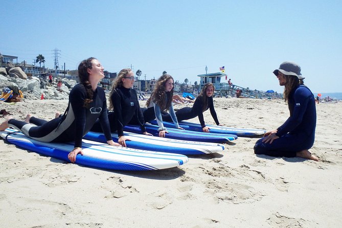 2 Hour Private Group Surf Lessons in Huntington Beach - Getting Fitted for the Board and Wetsuit
