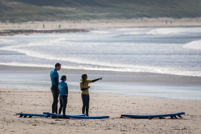 2 hour private surf lesson! (Up to 2 people) - Getting fitted out for the North Sea