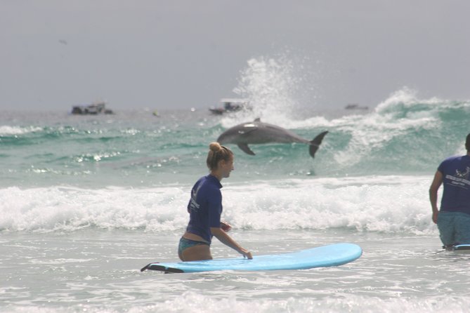 2 Hour Ultimate Learn to Surf Adventure - The first stand-up attempt can be harder than it looks