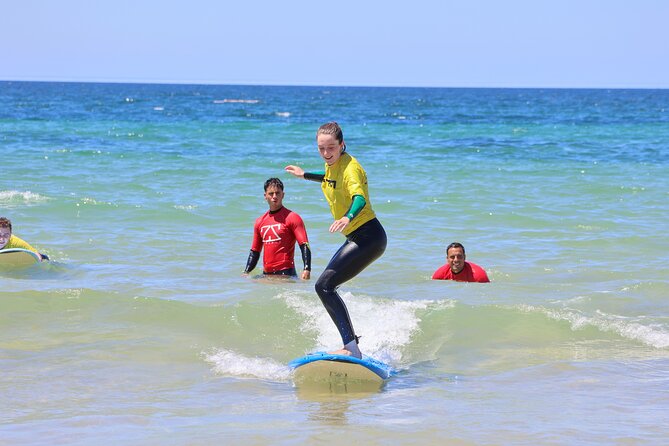 Albufeira Surf Lesson – Wetsuit & Board Included - How the instructors help first-timers