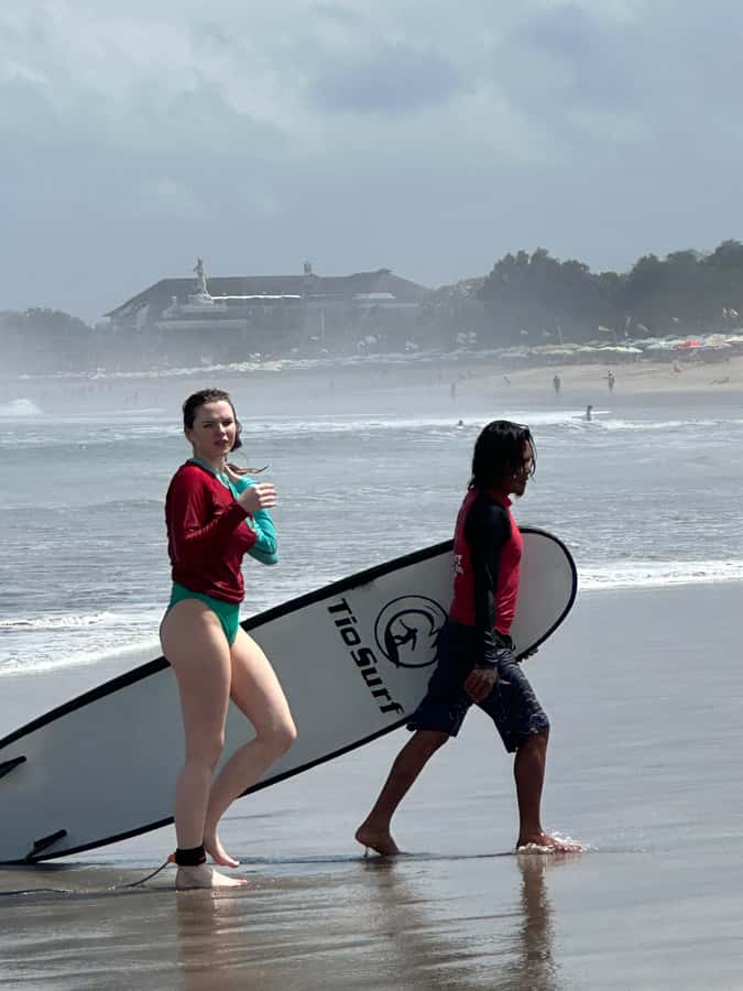 Bali: Surfing Lesson at Legian Beach by Tio Surf - What to bring and what to leave behind