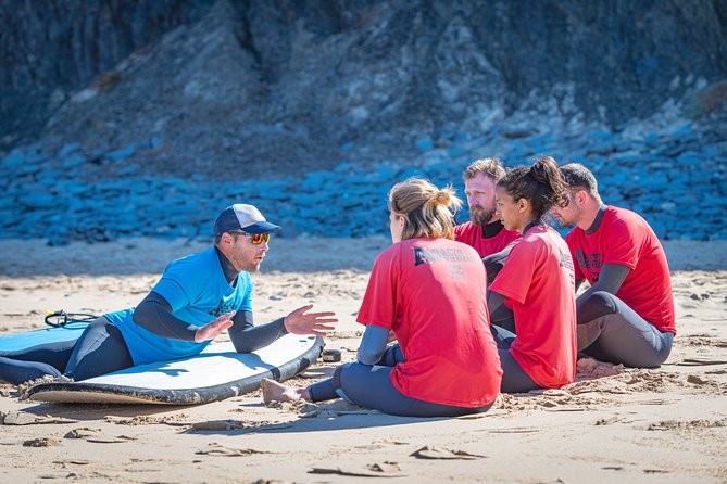 Beginner Surf Lesson at the Beautiful Algarvian West Coast - From surf school to the coast