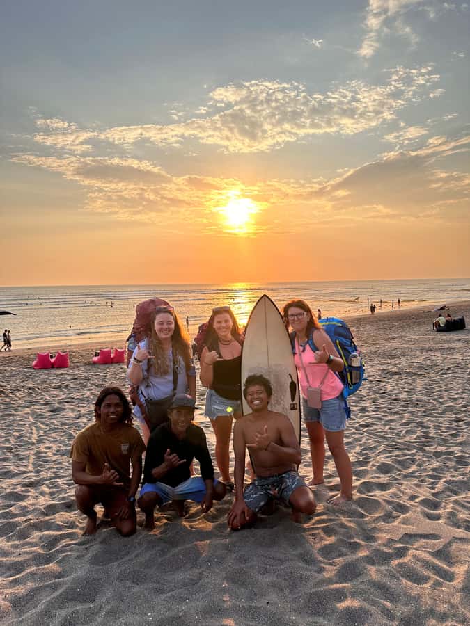 Canggu: Surfing Lesson with ISA Instructor - Meeting at Old Man’s and finding Warung Bagus