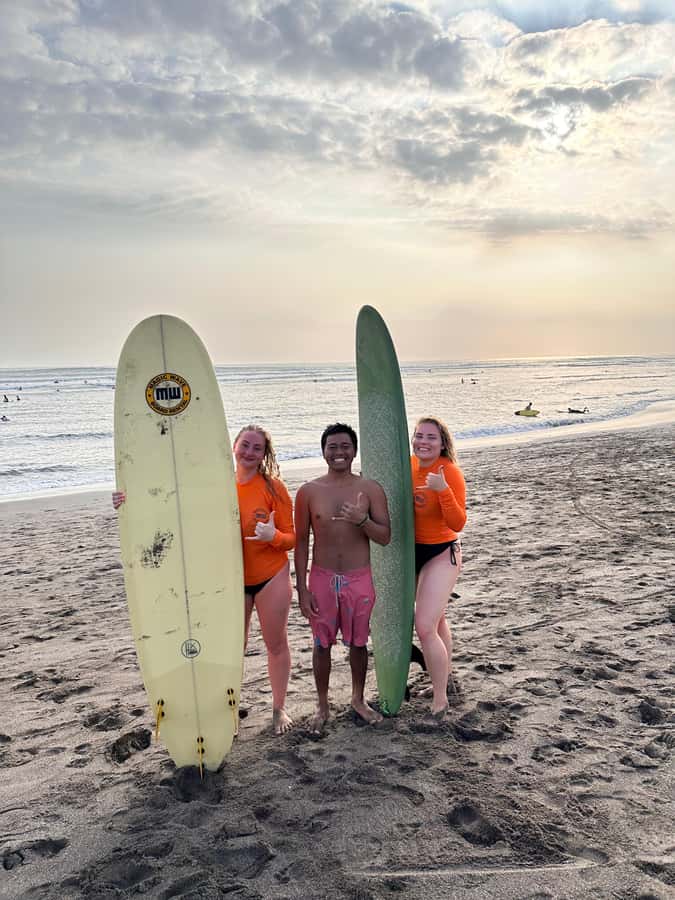 Canggu: Surfing Lesson with ISA Instructor - The water lesson at Pantai Batu Bolong