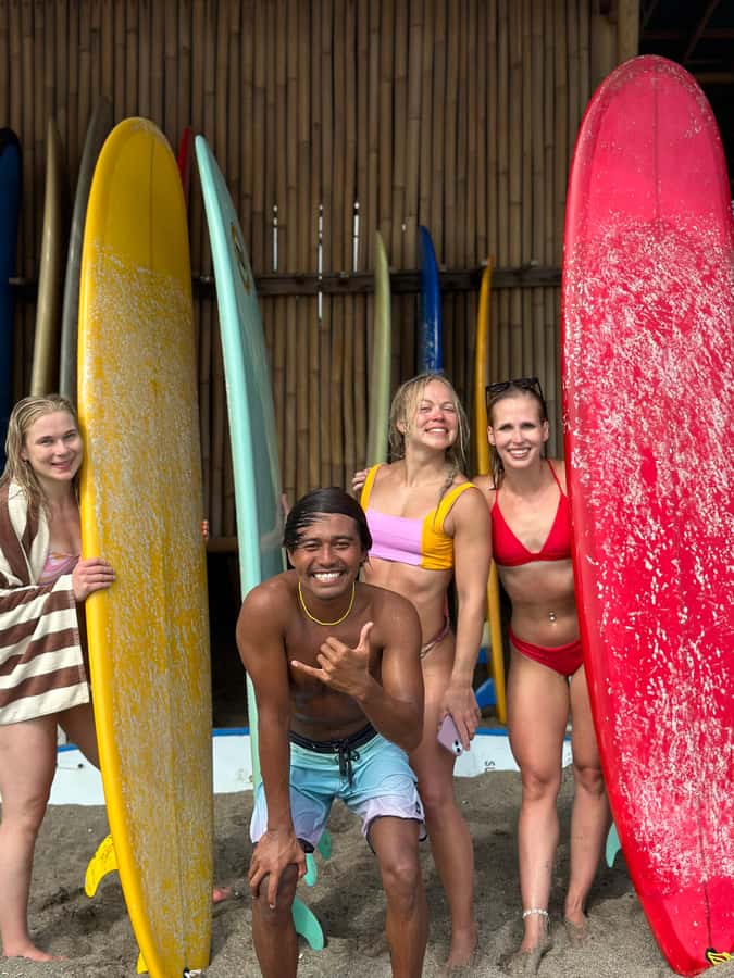 Canggu: Surfing Lesson with ISA Instructor - The first 30 minutes: safety, warm-up, and board basics