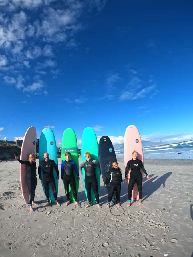 Cape Town:Learn to surf with the best view of Table Mountain - The turtle roll helps you get back out
