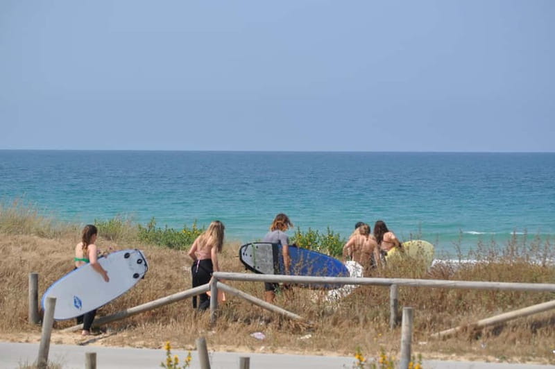 El Palmar de Vejer: Surf Lessons - The sand lesson: learning before the water