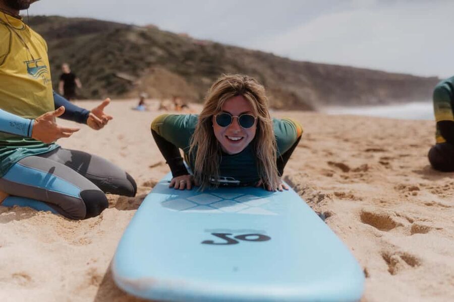 Ericeira: 2h Surfing Lesson - Getting fitted with the board and wetsuit