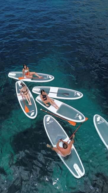 Experience Crystal paddle surf Tours + snorkel - Following Ibiza’s coast by paddleboard