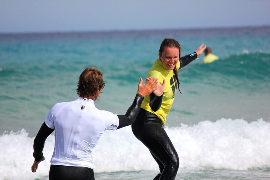 Fuerteventura South: Learn to surf on stunning beaches! - Getting fitted with a board and wetsuit