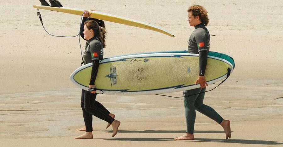 Group Surf Class in Peniche with PKSC - Why Peniche works well for a first surf lesson