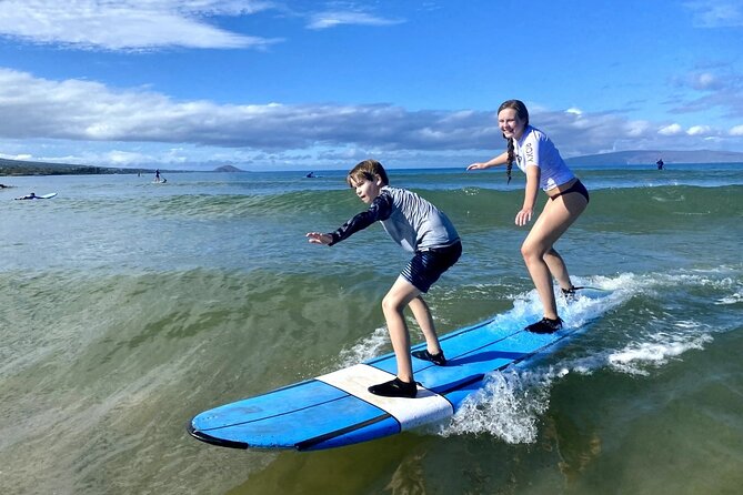 Group Surf Lesson at Kalama Beach in Kihei - The instructors make the difference