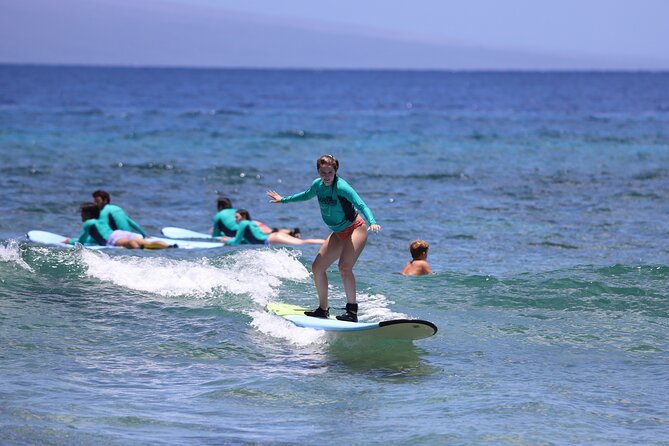 Group Surf Lessons from Kaanapali Beach - Why the Four-to-One Ratio Matters
