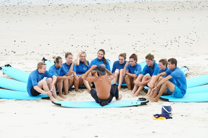 Half Day Guided Surf Lesson in Byron Bay - The beach briefing and warm-up
