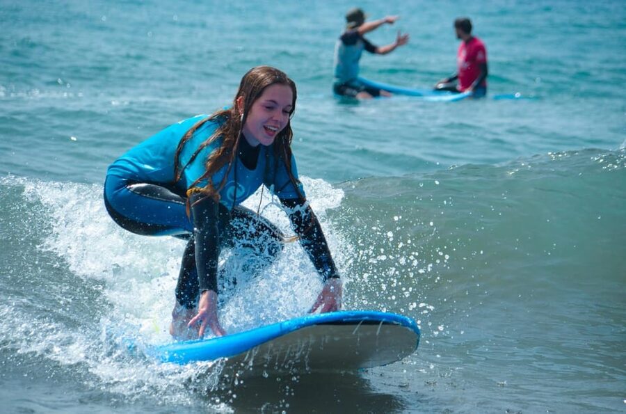 Las Palmas: Learn to Surf with a Special Price for Two Group - How much time you really get