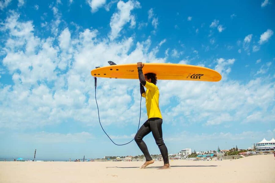 Lisbon: 1.5-Hour Surf Lesson - Your first 15 minutes: safety, wetsuit, and board work