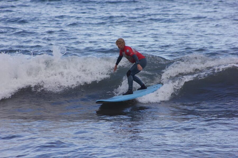 Madeira: Surf Lessons - Learning the pop-up on land