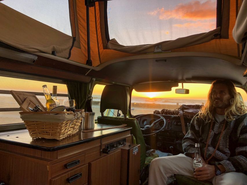 Malibu Beach: Surf Tour in a Vintage VW Van - Lunch beside the campervan