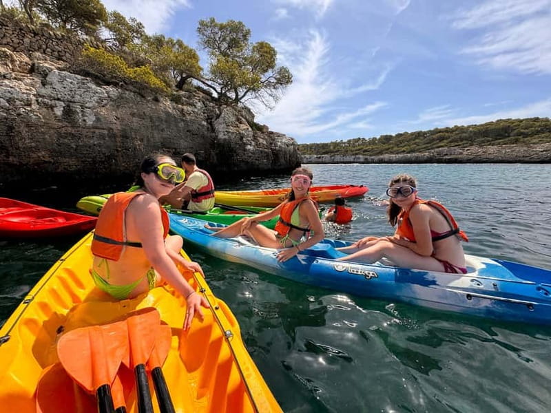 Mallorca: Kayak and Paddle Surf excursion through crystal clear water caves - Paddling toward Cala Mondragó and Cala S’Amarador