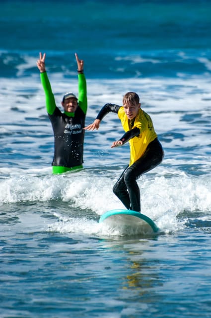Malta Surf School, Beginner Surf Lessons - The beach briefing sets the tone