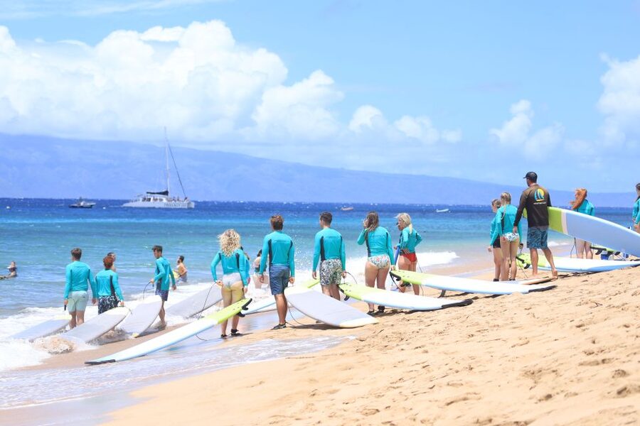Maui: Group Surf Lesson - Meeting Sea Maui Surf at Whalers Village