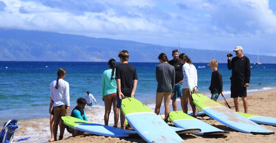 Maui: Group Surf Lesson - From the sand to the Pacific