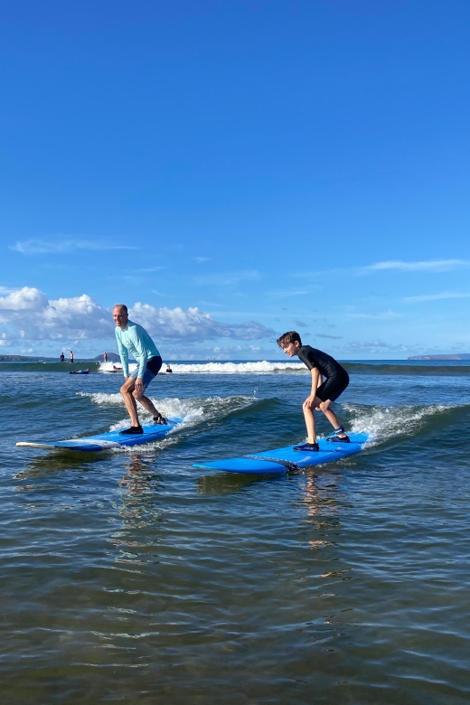 Maui: Surf Lessons for Families, Kids, and Beginners - Into the Semi-Shallow Water