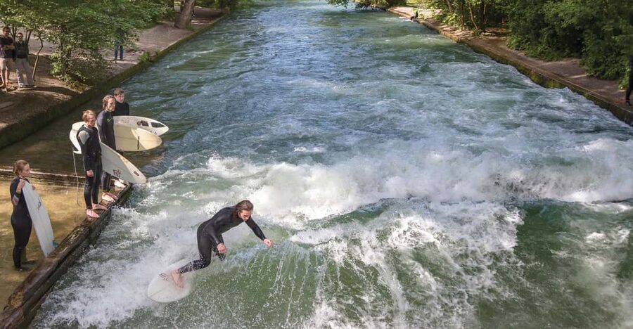Munich: Eisbachwelle River Surfing Experience - Learning on a 7-foot soft-top board