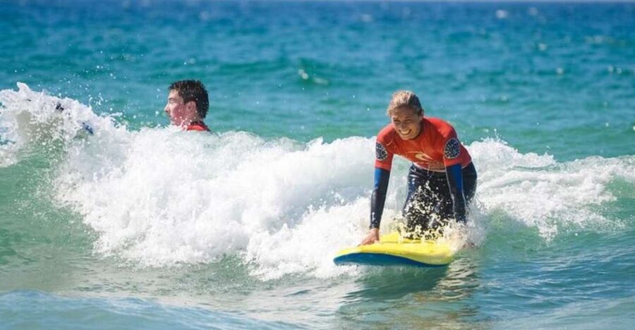 Newquay: Taster Surf Lesson - Warming up on Towan Beach