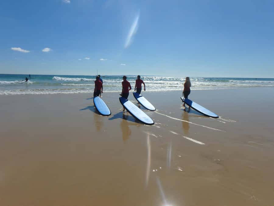 Noosa: Epic Learn to Surf Safari 4x4 - Double Island Point - Getting fitted with boards and wetsuits