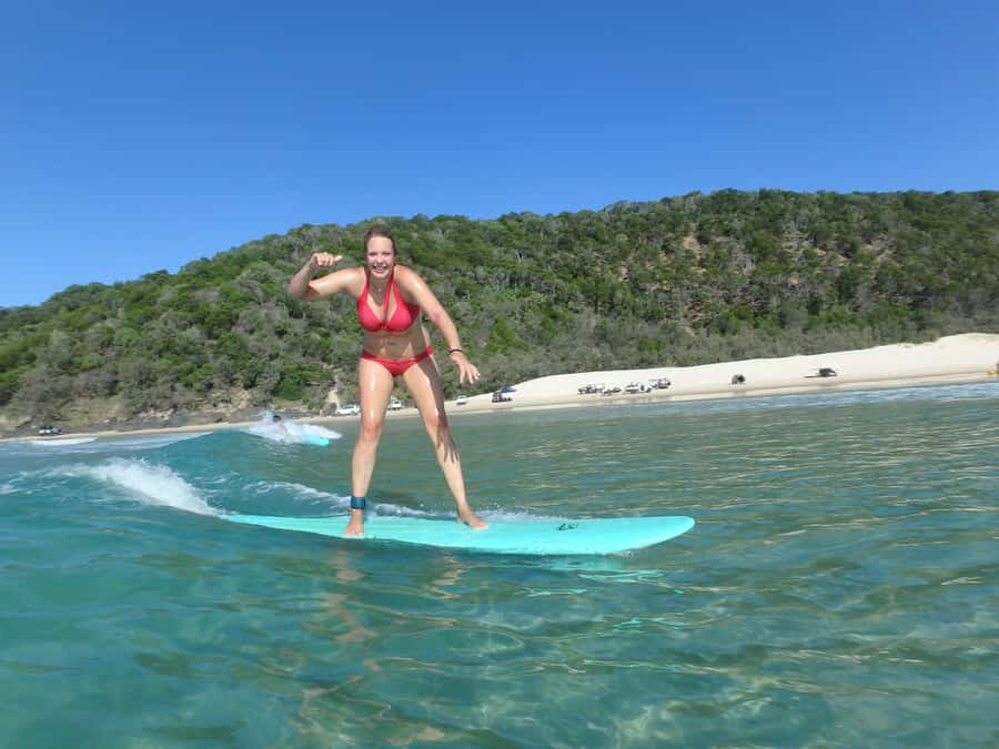 Noosa: Epic Learn to Surf Safari 4x4 - Double Island Point - What is included for $107