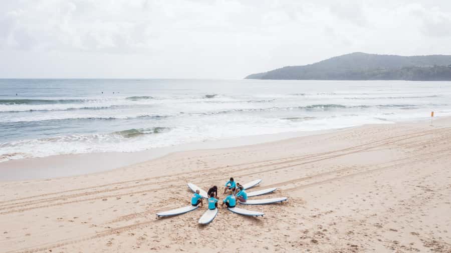 Noosa Heads: 2 Hour Surf Experience on the Sunshine Coast - Learning to stand is the big moment