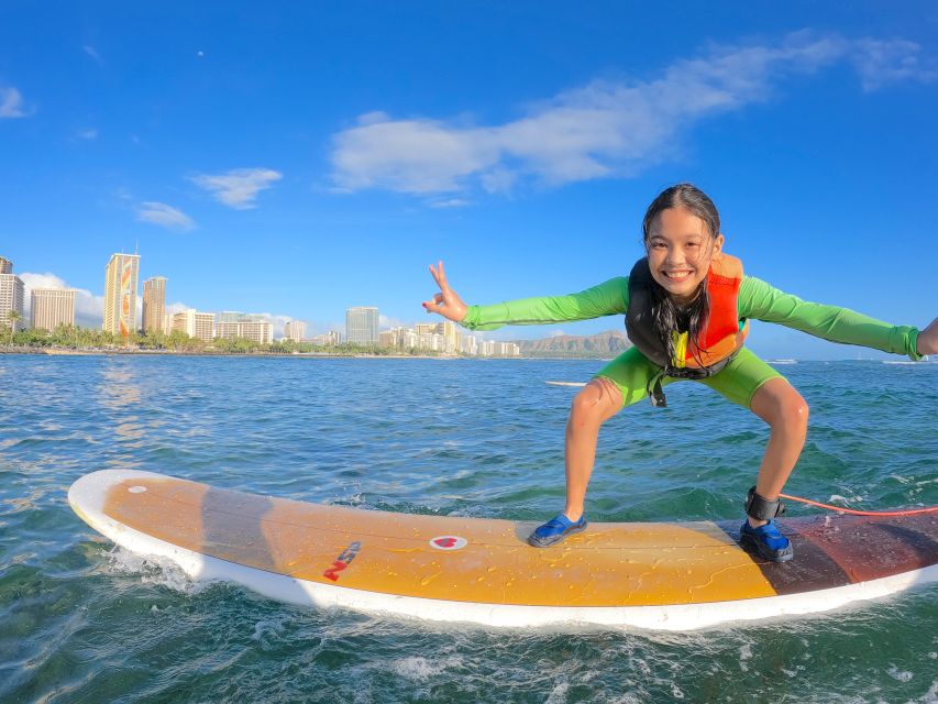 Oahu: Kids Surfing Lesson in Waikiki Beach (up to 12) - More than an hour of ocean instruction