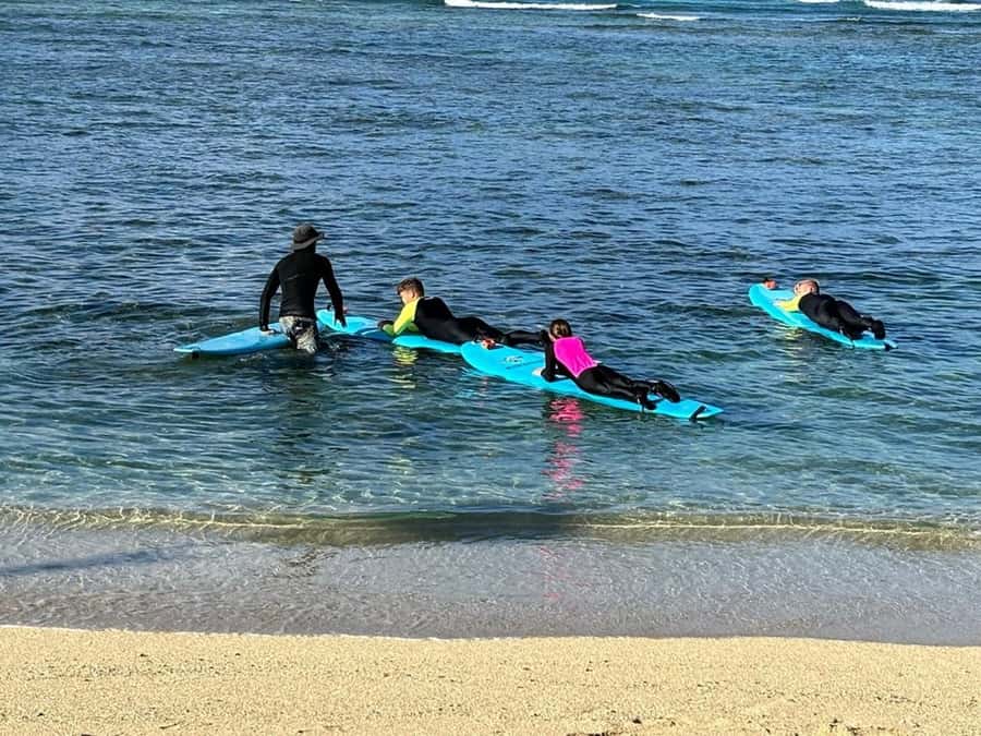 Oahu: Your Private Group Surf Lesson in Waikiki - The first 15 minutes: safety, paddling, and the pop-up