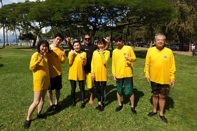 Open Group Surfing Lesson in Waikiki, Hawaii - Your first 45 minutes: safety, gear, and dry-land practice
