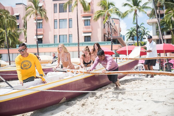 Outrigger Canoe Surfing - Catching at least two Waikiki waves