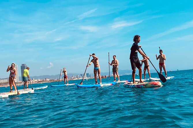 Paddle Surfing in Barcelona - Starting beside Barceloneta Beach