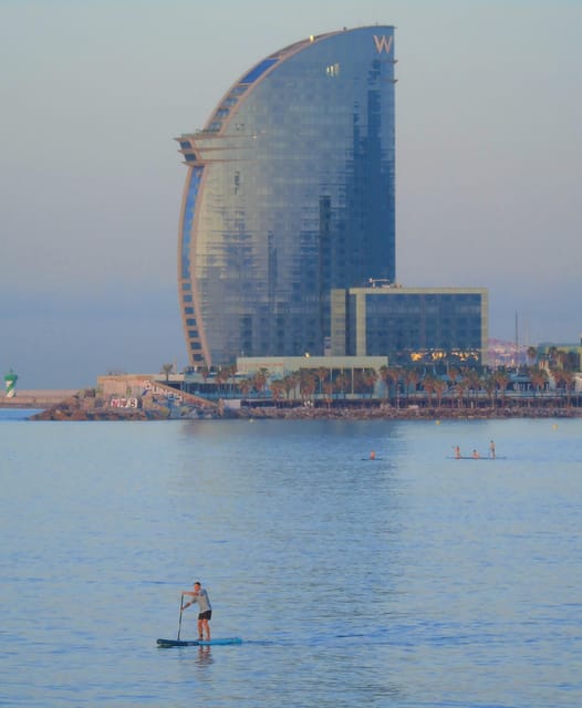 Paddlesurf Lesson in Barcelona - A short paddle journey closes the 90 minutes