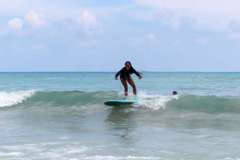 Phuket: Private Surfing Lessons at Beautiful Kata Beach - Learning to Stand on the Board