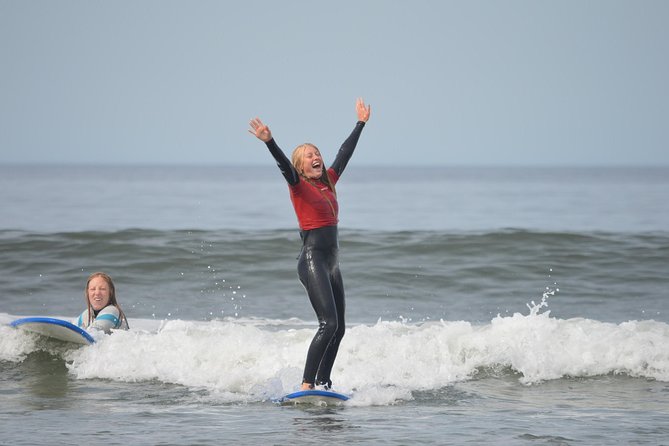Pismo Beach, California, Surf Lessons - The shore briefing and warm-up
