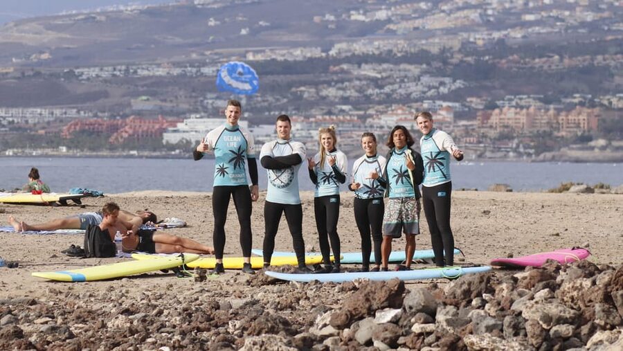 Playa de Las Americas: Surfing Group Lesson +13 Years old - Arriving at Playa de Las Americas