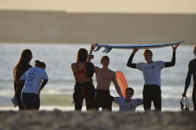 Surf Lesson with the First Surf School in Porto!