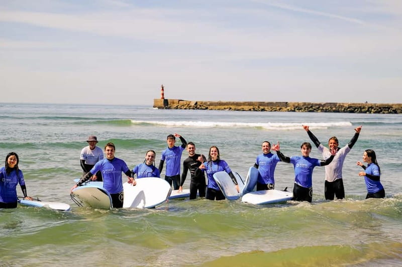 Porto: Surf Lessons with transfer at Porto Surf School - Leaving Porto for the right beach
