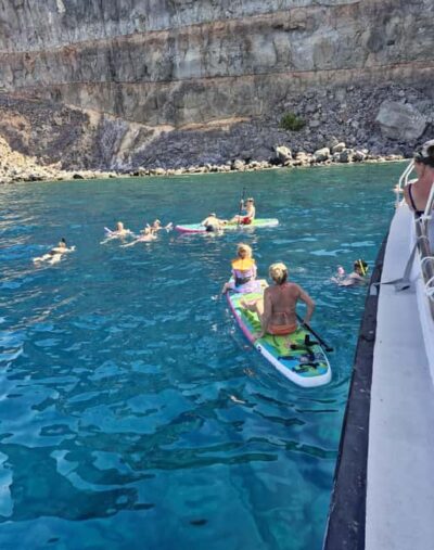 Puerto Rico, Gran Canaria: boat trip, drinks, food, paddle surfing, snorkeling