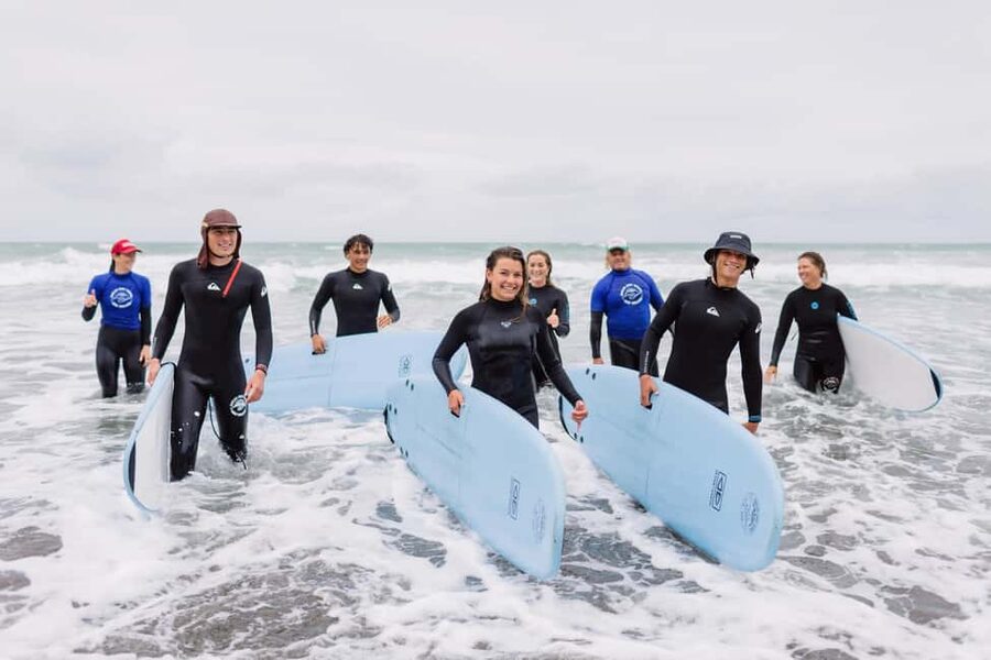 Raglan: 2 Day Surf Lesson Package - Starting at the red truck and surf trailer