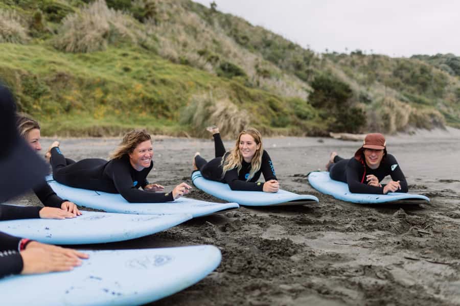 Raglan: 2 Day Surf Lesson & Rental Package - Getting upright is only the beginning
