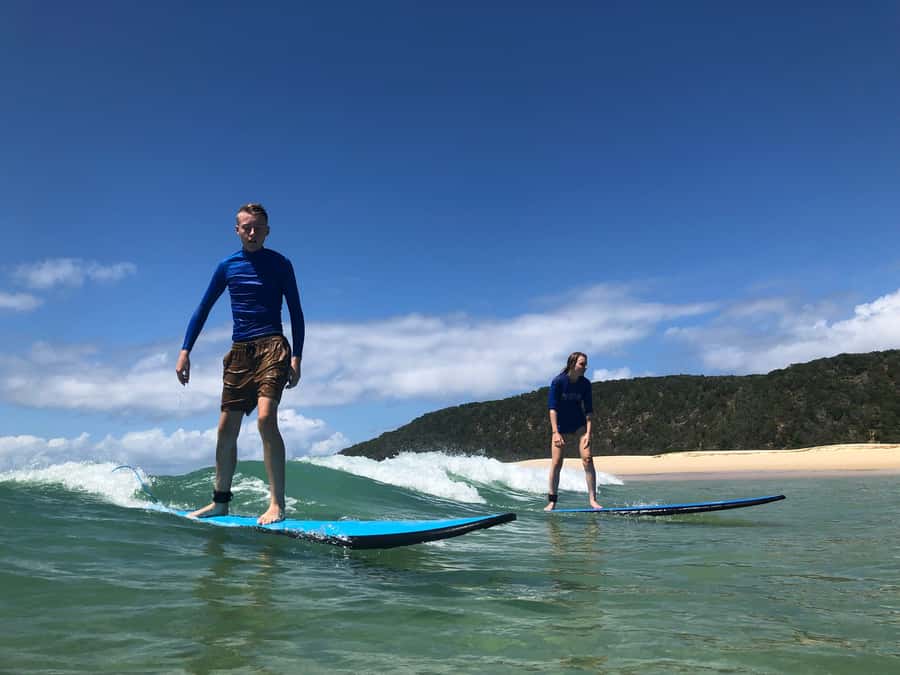 Rainbow Beach: 4WD Beach Drive Adventure and Surf Lesson - The 4WD trip from Rainbow Beach to Double Island Point