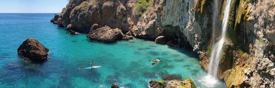 Ruta libre en paddel surf por la cascada de Nerja y Maro 😍 - Best timing and seasonal hours