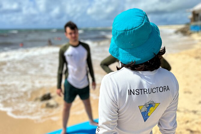 Surf Lesson in Cozumel - The snack and water break