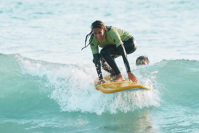 Surf Lesson on the Lisbon Coast - Equipment, changing, and the mobile van